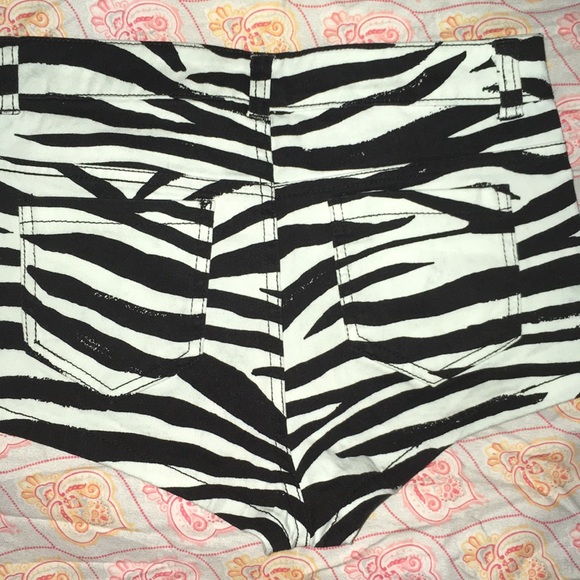 H&M Shorts Zebra Print Hm Booty Shorts Poshmark